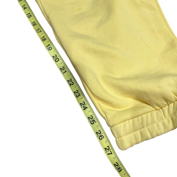 Zara Yellow Sweat Pants Joggers Classic Elastic Drawstring Waist Size Large NWT - Picture 6 of 13